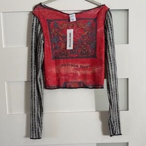 Urban Outfitters and Black and Red Women's Top